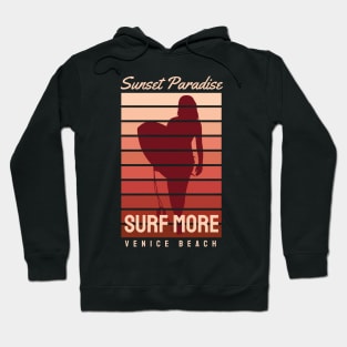 Sunset Paradise Surf More Venice Beach Hoodie